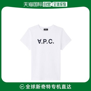 款 日本直邮A.P.C. 百搭经典 材质细腻 女士VPC标志T恤 舒适纯棉