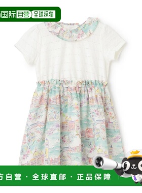 1h可退 日本直邮sense of wonder 儿童Venezia威尼斯图案棉质连衣