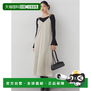 1h可退 日本直邮LAGUNAMOON 女士优雅缎面吊带连衣裙 03246031040