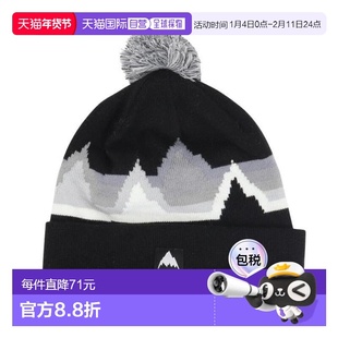 日本直邮Burton 青少年可回收生态湖款带绒球针织帽 [23460100001