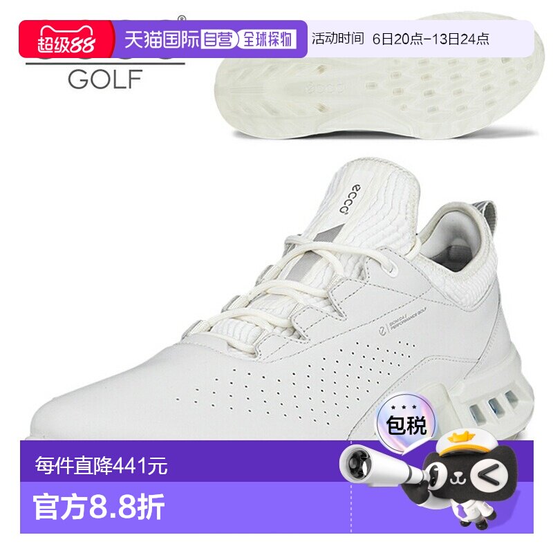 日本直邮ECCO BIOM C4 Lace 男士防水无钉高尔夫球鞋 型号 130404