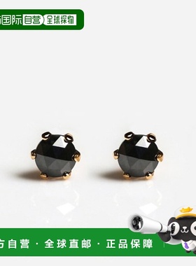 1h可退 日本直邮cui-cui K18 黑色钻石0.2ct 耳钉 590093耳饰