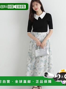 1h可退 日本直邮PROPORTION BODY DRESSING 浅灰色花卉裙