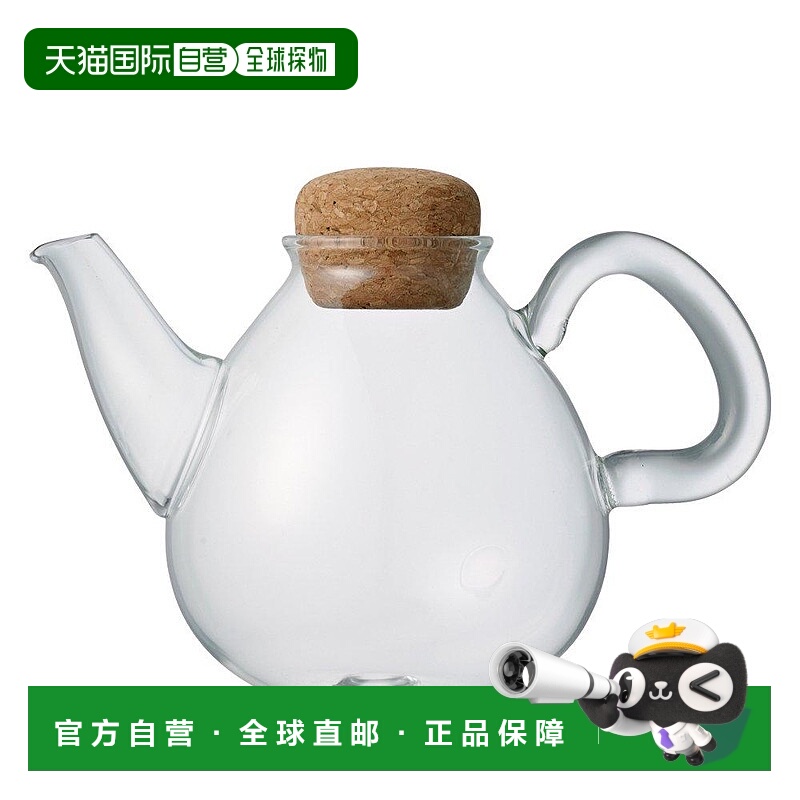 【日本直邮】KINTO茶壶P锅450毫升25728创意软木塞耐热玻璃小茶壶