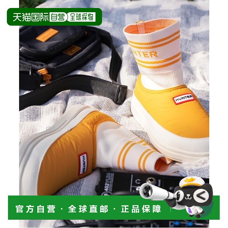 1h可退 日本直邮HUNTER 男女同款 袜套设计休闲鞋 室内外两穿软底