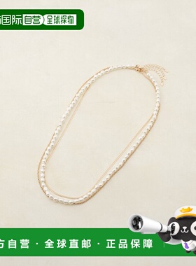 1h可退 日本直邮Discoat 女士真鍮链条珍珠三件套项链 DCZ1061111