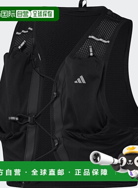 1h可退 日本直邮adidas男士透气跑步背心 Climacool功能 黑色JL61
