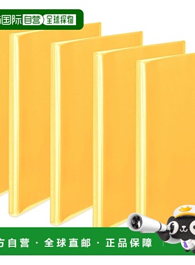 【日本直邮】Plus Clear File 简易透明文件夹 A4 40个口袋 橙色