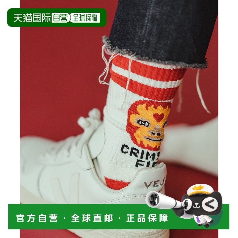 1h可退 日本直邮Gym Master男女通用面具摔角手提花袜 G766618