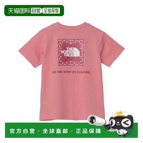 日本直邮日潮 The North Face北面围巾方格logo短袖T恤 NTJ32546