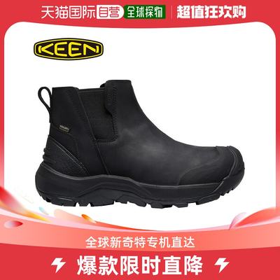 日本直邮KEEN 男士狂欢切尔西防水靴子鞋徒步侧戈尔雪路防滑 KEEN