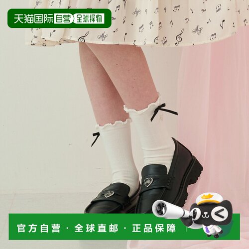 日本直邮Mezzo Piano Junior Mellow & Ribbon 袜子
