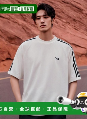 日本直邮Y-3 圆领 T恤白色男女款 hz8871 owhite 3S SS TEE