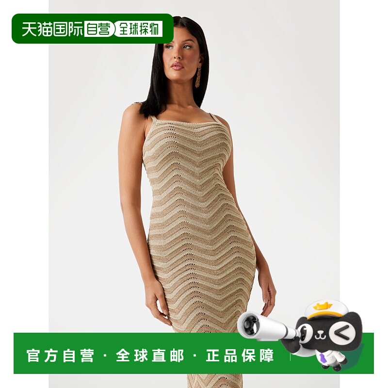 日本直邮GUESS SL Vera Chevron Lace连衣裙