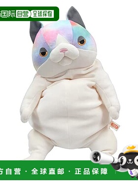 【日本直邮】Shinada 毛绒玩偶 彩虹色猫公仔 L MONE-0350R