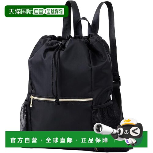 【日本直邮】Legato Largo 都市防水涤纶女款背包 LH-X0202 BK