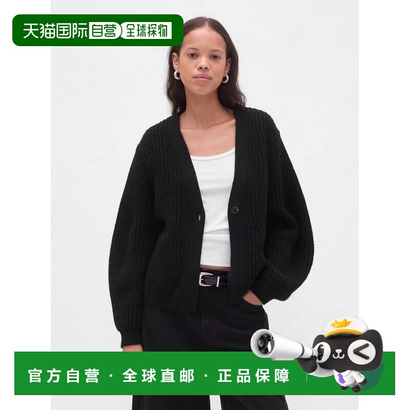 日本直邮GAP W 款巴雷尔袖针织开衫长袖图片