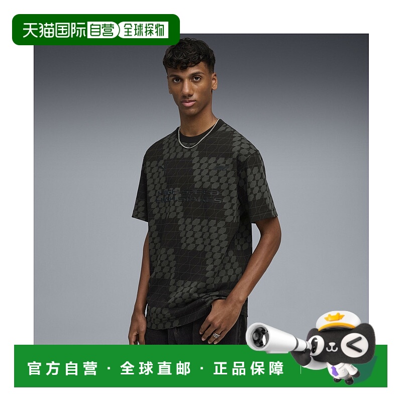 1h可退 日本直邮PUMA 彪马 男装 F1联名 宽松版型 圆领短袖T恤 全