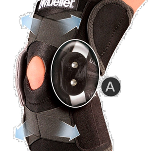 自营｜Mueller 男女可调节铰接护膝护膝男女 包裹式护具 MUELLE