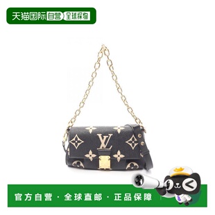 日本直邮中古LV路易威登女包A级95新handbag手提包牛皮斜挎包黑色