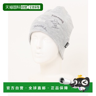 1h可退 日本直邮THRASHER 男女同款 多logo针织帽 腈纶 柔软亲肤