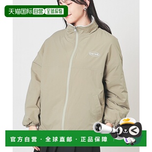 1h可退 日本直邮Honeys 女装 双面穿 保暖波浪绒外套 宽松立领设