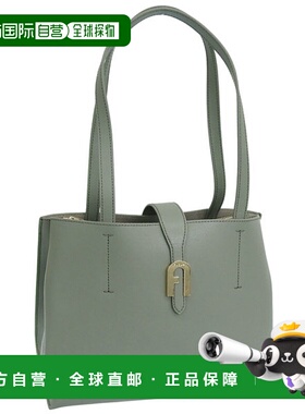 日本直邮FURLA 女士皮革手提包卡其绿色WB01828BX3104AG700