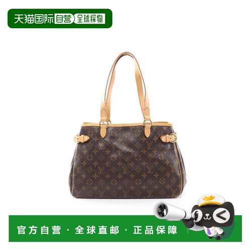日本直邮中古LV路易威登女包A级95新Batignolles Horizontal南瓜