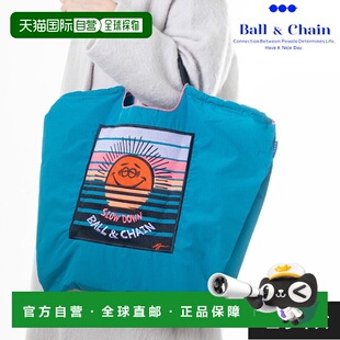 A.SUN SET 购物袋 环 LABEL Chain BLUE 日本直邮Ball 大尺寸包