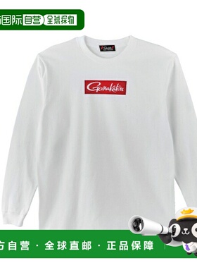 日本直邮Gamakatsu Wear GM3811 长袖T恤（Box Logo）白色S 码