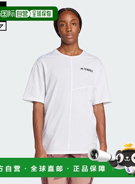 日本直邮 adidas 阿迪达斯户外多用途半袖T恤[JE0366] 白色运动