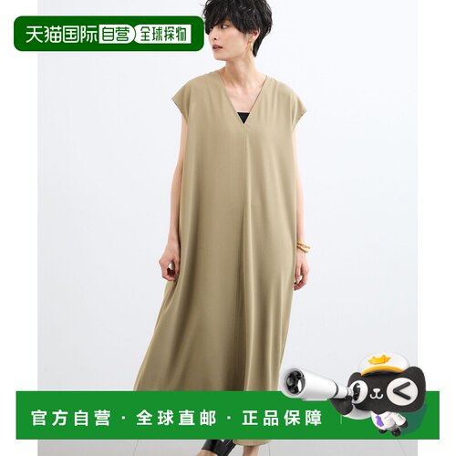 日本直邮BARNYARDSTORM 女士 V领双层织法连衣裙 机洗款 660417