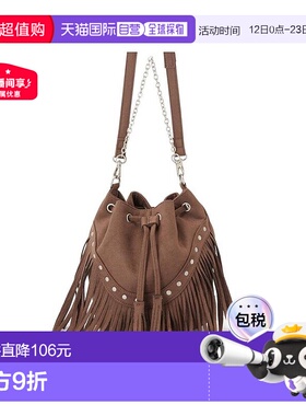 日本直邮日潮 GRL2Way流苏绒面革水桶包单肩包斜挎包手提包TR1060