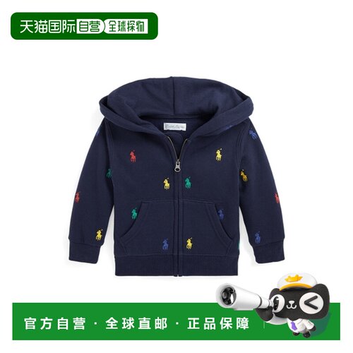日本直邮RALPH LAUREN Polo小马抓绒全拉链连帽衫