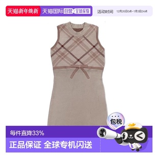 ru1295 日本直邮日潮 针织迷你连衣裙 格纹无袖 韩系早秋穿搭 GRL