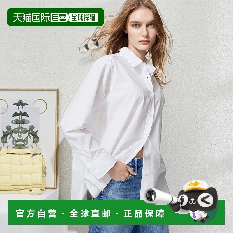 日潮跑腿UNIQLO优衣库 棉质长袖衬衫 00 WHITE WOMEN XS 479078