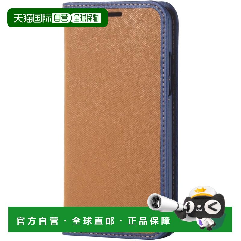 【日本直邮】宜丽客 iPhonex翻盖手机壳 棕色 PM-A17XPLFHBR