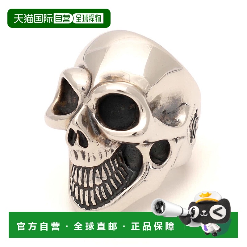 1h可退 日本直邮Bill Wall Leather 男士 R303 Master Skull戒指