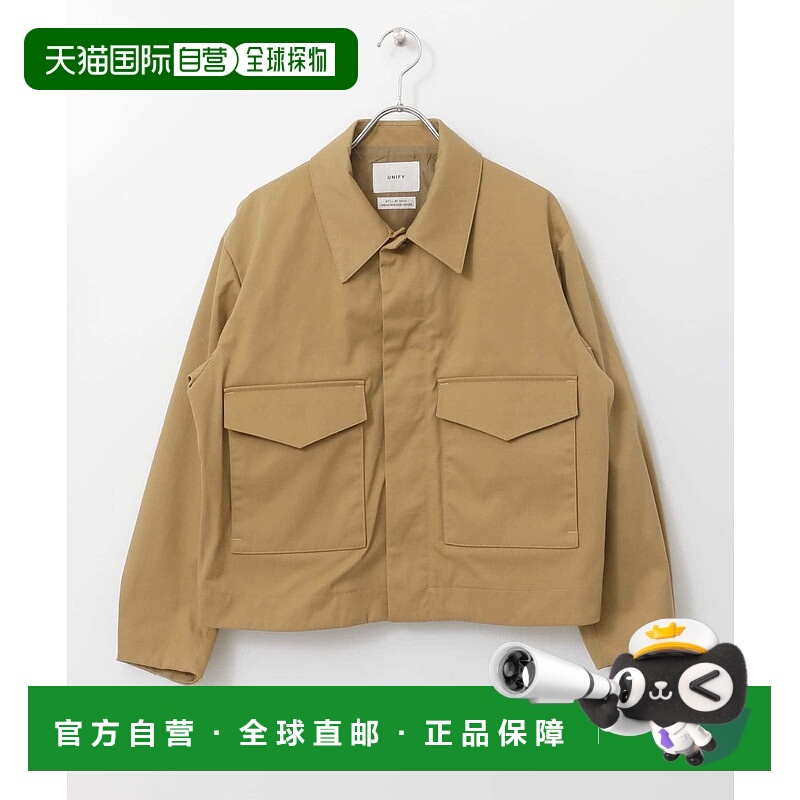 1h可退 日本直邮UNIFY 女士短款尼龙夹克 双口袋设计 轻量防泼水