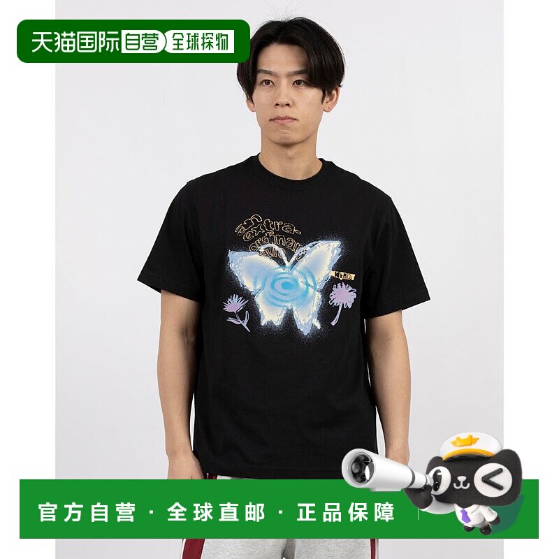 日本直邮NERDY DREAMLIKE BUTTERFLY短袖T恤 [NE8621EU001012] 黑