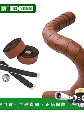 【日本直邮】GORIX 自行车把带皮革 棕色&自行车握把/把手带