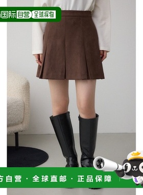 1h可退 日本直邮AZUL BY MOUSSY 女装褶皱短裙 内搭安全裤 显瘦A