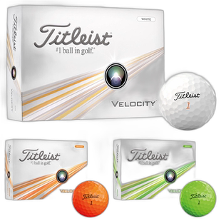 日本直邮Titleist VELOCITY 高尔夫球 1 打（12 颗）