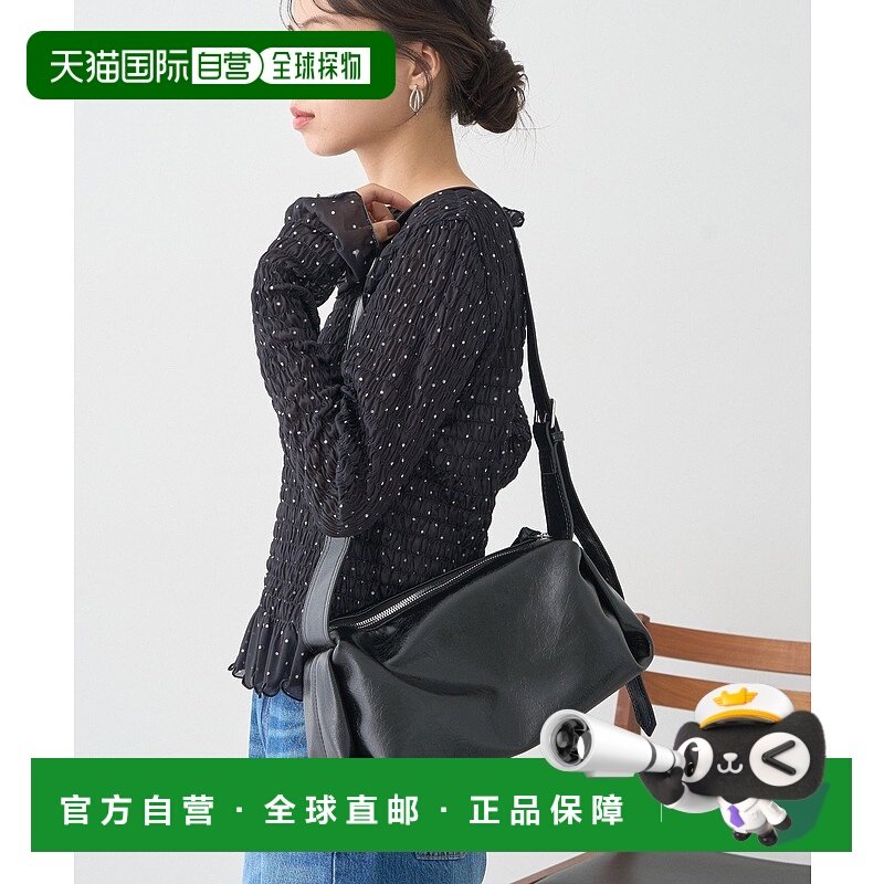 1h可退 日本直邮earth music&ecology 女装 单肩包 光泽感仿皮设