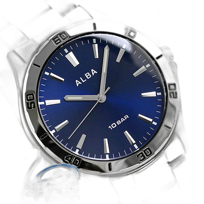 日本直邮Seiko Alba 男士手表品牌海军石英 AQPK411 SEIKO ALBA