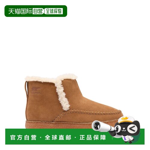 日本直邮SOREL 女士 短筒雪地靴 舒适麂皮+仿毛绒内里 NL6126