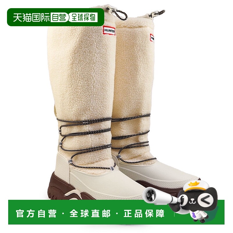 日本直邮HUNTER 女士 Wanderer 高筒羊羔绒雪地靴