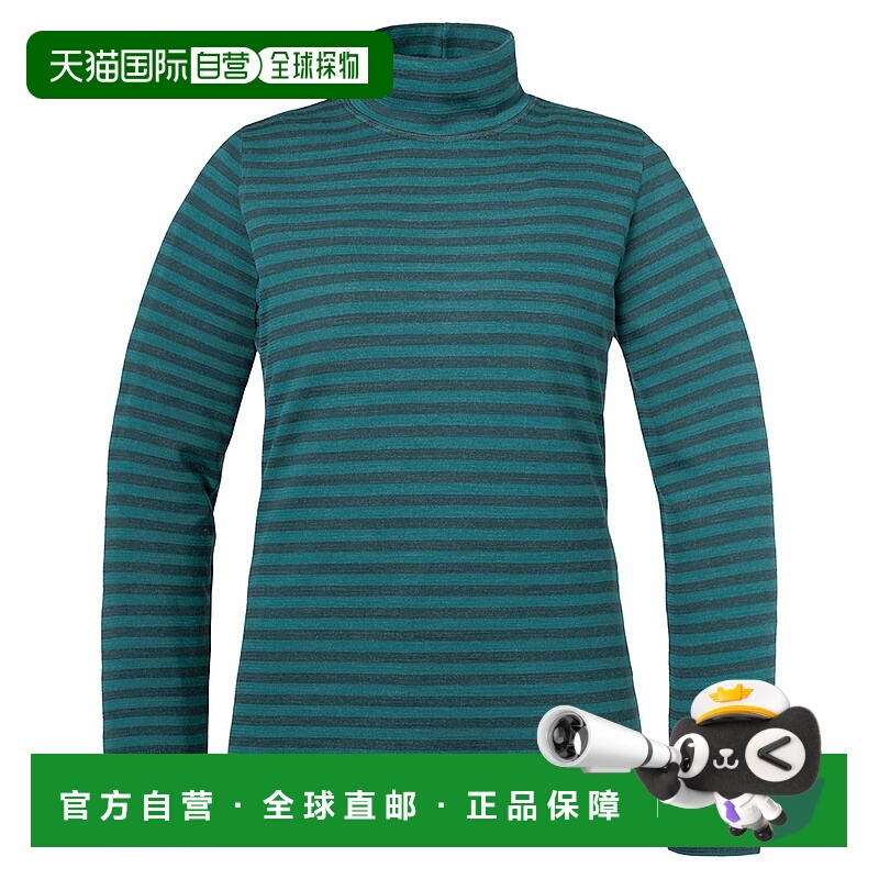 日潮跑腿Montbell 美利奴羊毛加边框高领衬衫女式 BGN XS1114445