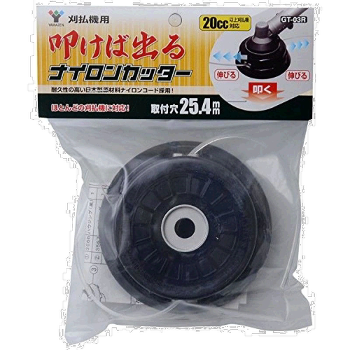 【日本直邮】YAMAZEN山善 尼龙绳割草刀 安装孔径25.4mm GT-03R