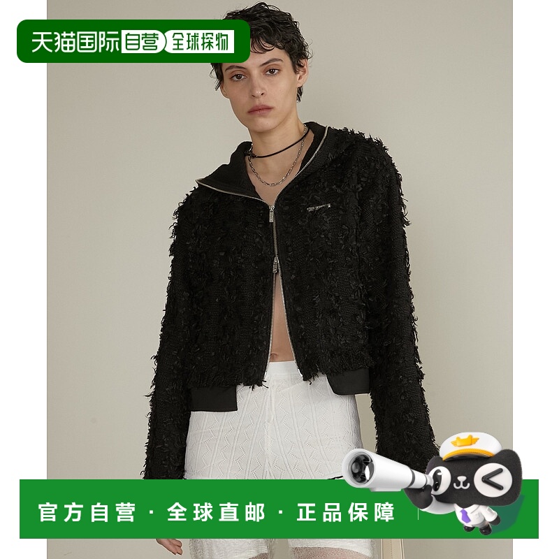 1h可退 日本直邮PRANK PROJECT 女士流苏短款拉链连帽外套 312512